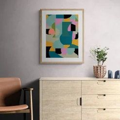West Elm Abstract Collage 12 Framed Wall Art by Beth Vassalo