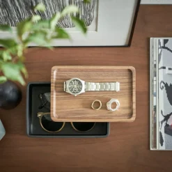 West Elm Accessory Boxes w/ Wooden Lid