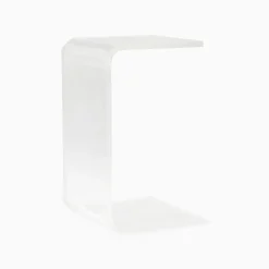 Kids West Elm Acrylic C-Shaped Side Table (14")