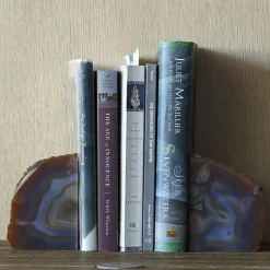 West Elm Agate Stone Bookends
