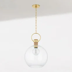 West Elm Agatha Globe Pendant