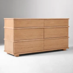 West Elm Aggie Cerused 6-Drawer Dresser (60")