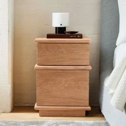 West Elm Aggie Cerused Mini Nightstand (16")