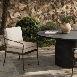 West Elm Aimie Outdoor Dining Arm Chair