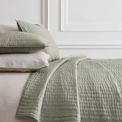 West Elm Airy Cotton Voile Solid Quilt & Shams