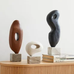 West Elm Alba Wood Sculptural Objects
