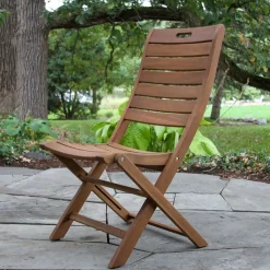 West Elm Aldenry Eucalyptus Outdoor Folding Chairs (Set of 2)