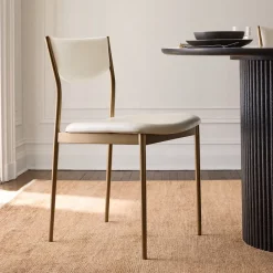 West Elm Alessio Leather Dining Chair
