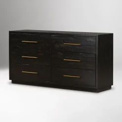 West Elm Alexa Burnished Pedestal 6-Drawer Dresser (60")