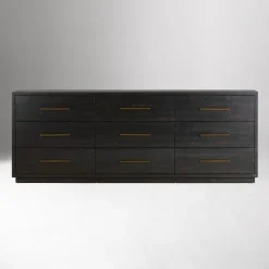West Elm Alexa Burnished Pedestal 9-Drawer Dresser (88”)