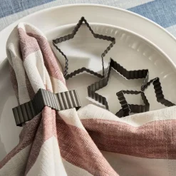 West Elm Americana Star Metal Napkin Rings