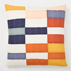 West Elm Anchal Project Multi-Check Pillows