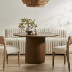 West Elm Anniina Channeled Dining Bench (–)