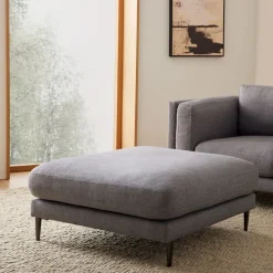West Elm Anton Ottoman - Metal Legs