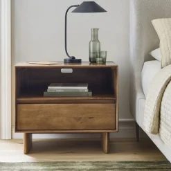 West Elm Anton Solid Wood Grand Open Nightstand (28")