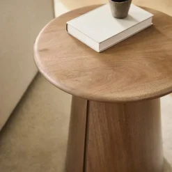 West Elm Anton Solid Wood Round Side Table (20")