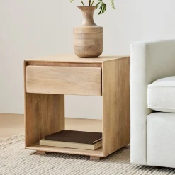 West Elm Anton Solid Wood Side Table (20")