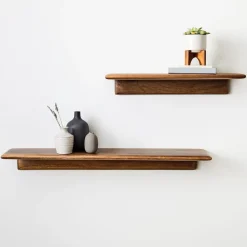 West Elm Anton Solid Wood Wall Shelves (–)