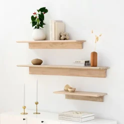 West Elm Anton Solid Wood Wall Shelves (–)
