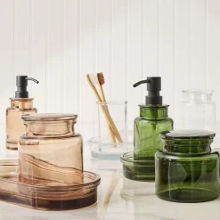 West Elm Apothecary Glass Bath Accessories
