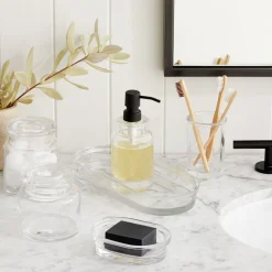 West Elm Apothecary Glass Bath Accessories
