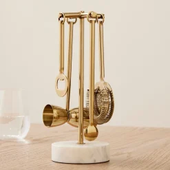 West Elm Archer Barware Bar Tools w/ Stand