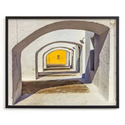 West Elm Arches and Yellow Framed Wall Art by Minted for