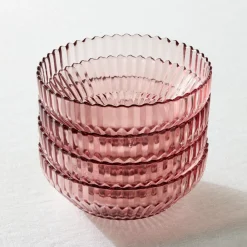 West Elm Archie Glass Cereal Bowls (Set of 4)
