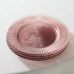 West Elm Archie Glass Dinner Plates (Set of 4)