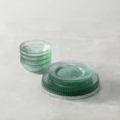 West Elm Archie Glass Dinnerware (Set of 12)