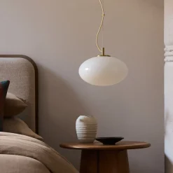 West Elm Aria Oval Glass Pendant (-)
