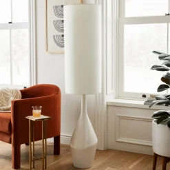 West Elm Asymmetry Ceramic Floor Lamp (60")
