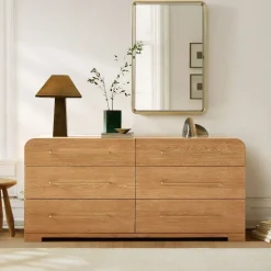 West Elm Ava Cerused 6-Drawer Dresser (64")