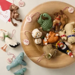 West Elm Baby's First Holiday Felt Animal Ornaments