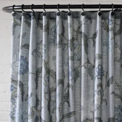 West Elm Batik Floral Shower Curtain