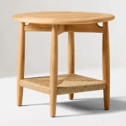 West Elm Baycrest Outdoor Teak Side Table Protective Cover