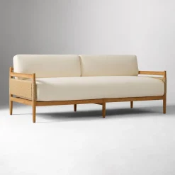 West Elm Baycrest Outdoor Teak Sofa (73"), Lounge Chair & Coffee Table (32") Set