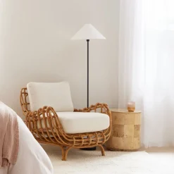 West Elm Beatrix Floor Lamp (61") - Linen Shade
