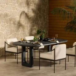 West Elm Bentonville Indoor/Outdoor Concrete Dining Table (84")