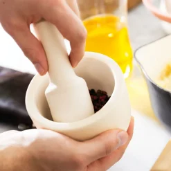 West Elm BergHOFF Leo Stoneware Mortar & Pestle - 3 Piece