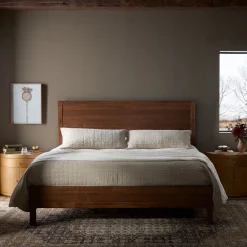 West Elm Berriman Walnut Bed