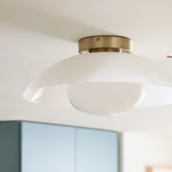 West Elm Bezel Metal Flush Mount (16")