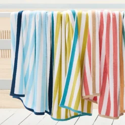 West Elm Biarritz Woven Stripe Beach Towel