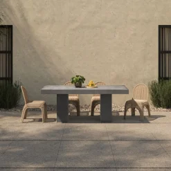 West Elm Block Leg Outdoor Dining Table