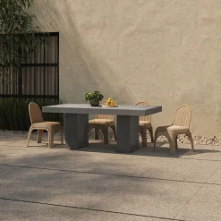 West Elm Block Leg Outdoor Dining Table