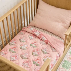 West Elm Blossom Reversible Baby Quilt