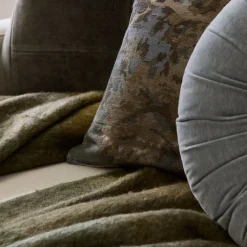 West Elm Blue Tapestry & Throw Set