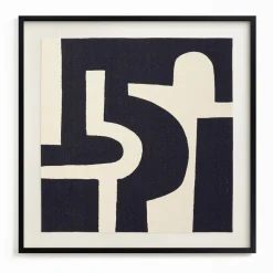 West Elm "Bold Pathways" Framed Textile Art by Minted for