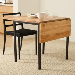 West Elm Box Frame Drop Leaf Extendable Table (24"–48")