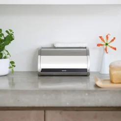 West Elm Brabantia Roll Top Medium Bread Box